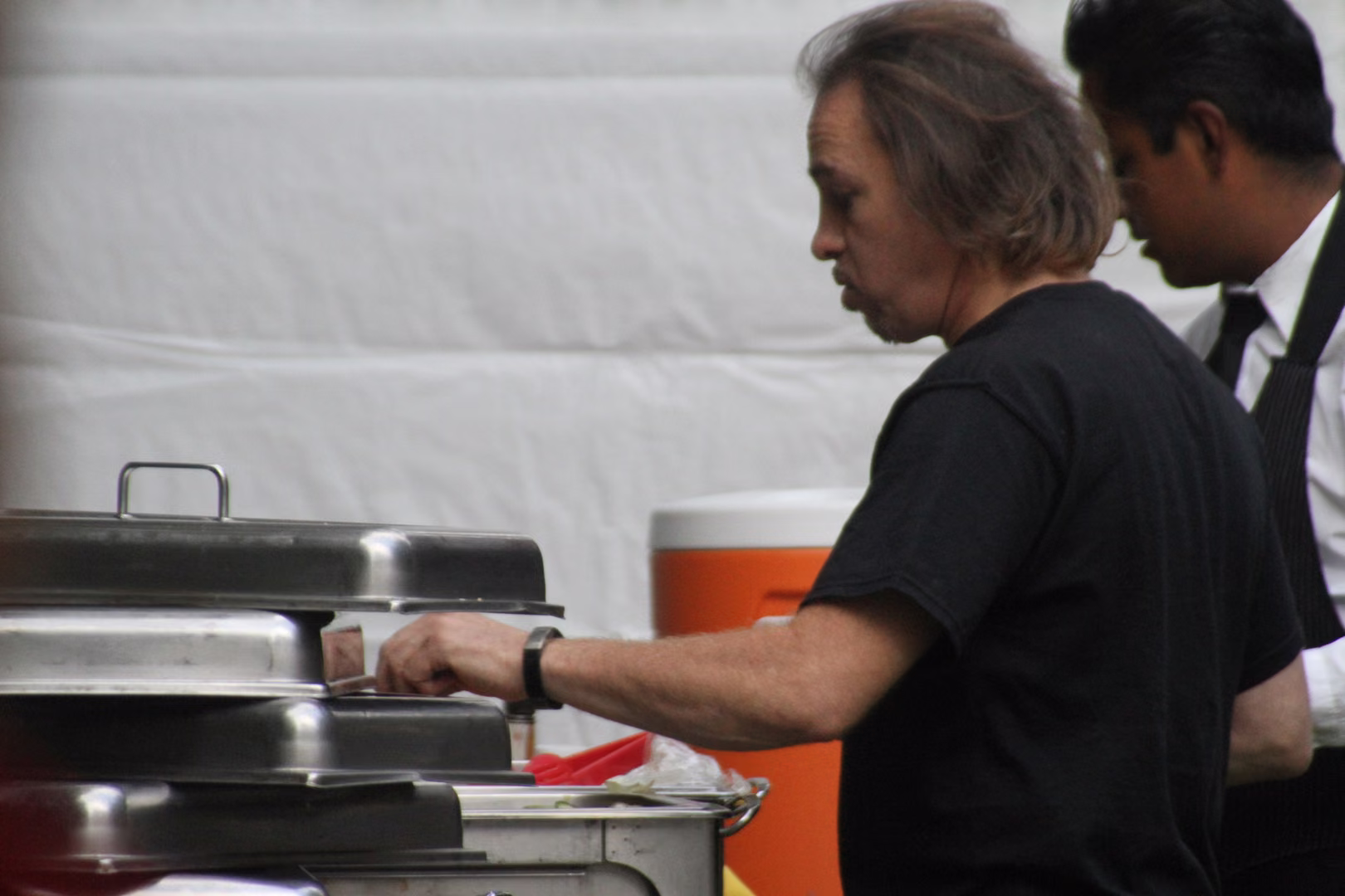 Benny Corral en el set