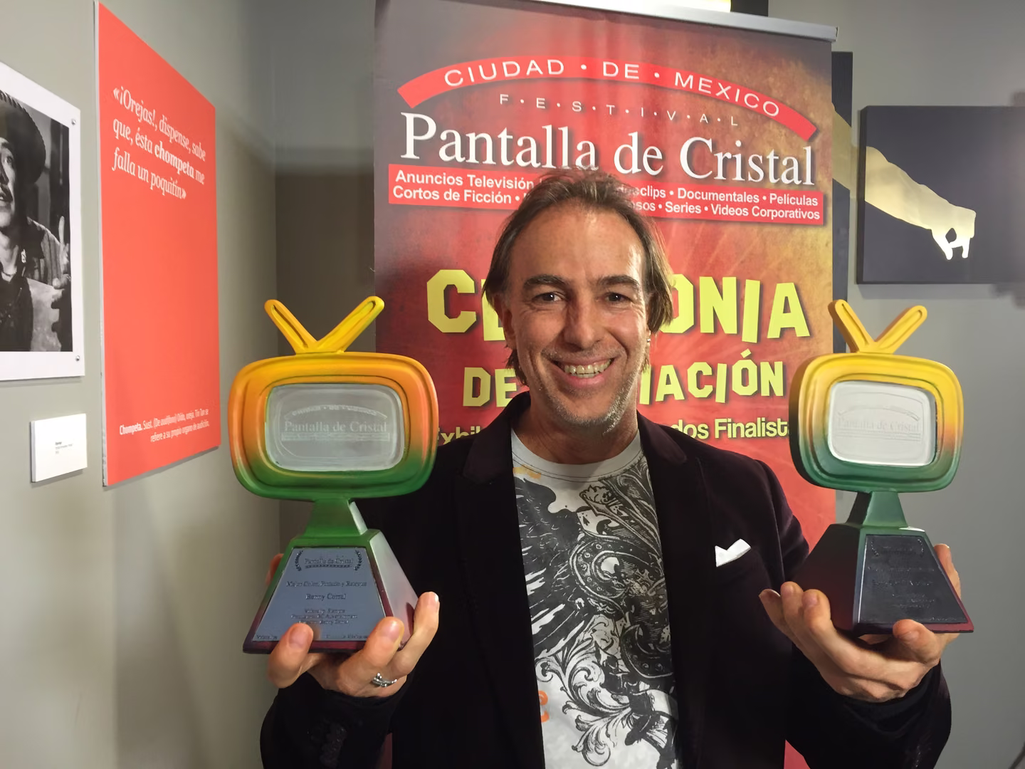 Benny Corral: premio pantalla de cristal 2015