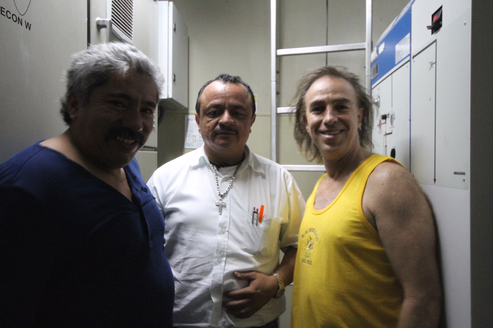 Benny Corral en el set